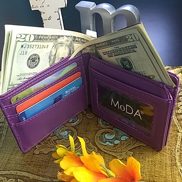 LAST ONE BLUE CLASS 💲STASH Classic bifold wallets by MoDA NY - Picture 6 of 8